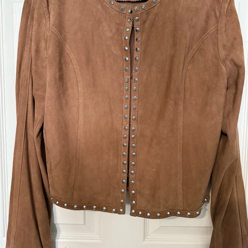 S.w.o.r.d gold limited edition  Tan lam leather  Jacket size 44